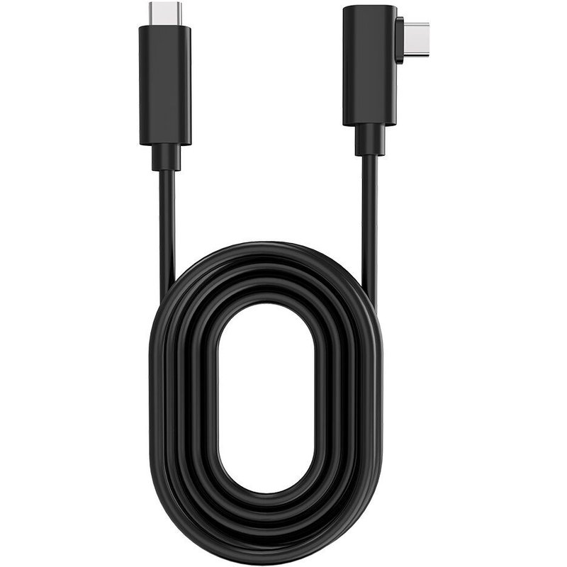 Câble coudé de Type C à Type C 60W 5Gbps USB3.2 Gen1 pour Oculus Quest 2, 2 maillons usb-c Steam VR type-c 3.1 D
