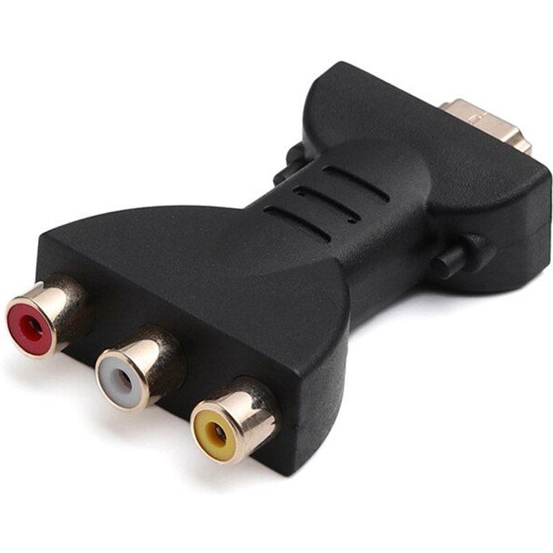 Adaptateur Audio-vidéo AV Composite, convertisseur de Formats de signaux numériques, 720/1080/1080P, mâle vers 3 RCA femelle, compatible HDMI