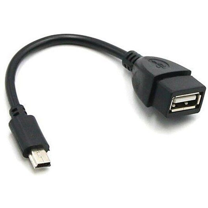 Mini USB mâle à USB femelle voiture OTG câble adaptateur pour caméra vidéo pour voiture Audio tablette pour MP3 MP4