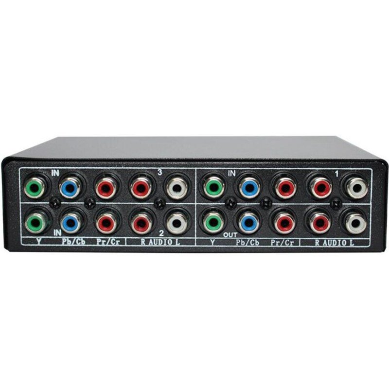 Sélecteur de commutateur de composants RGB, 5 RCA, 3 voies YPBPR, commutateur de composants de câble, commutateur AV pour PS2, Wii, lecteur DVD, TV
