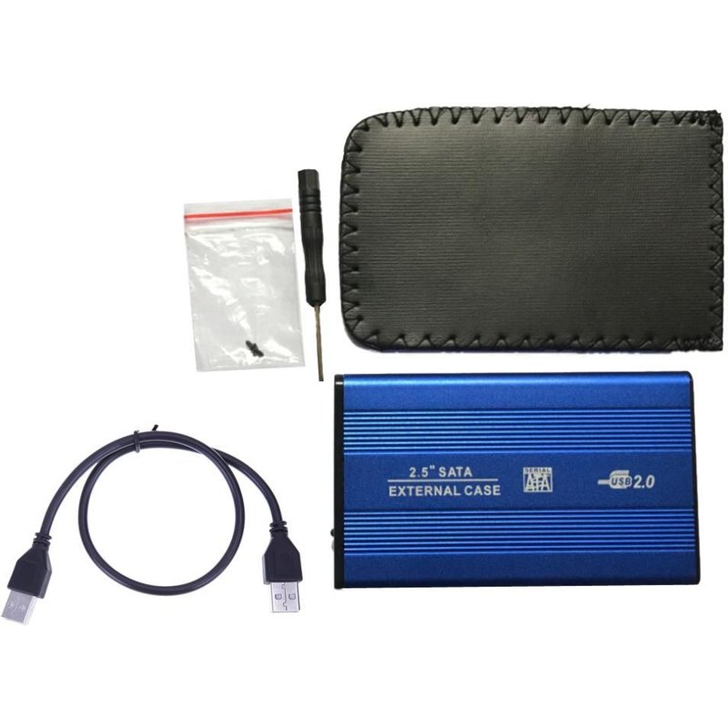 Alliage d'aluminium 2.5 pouces HDD Boîtier USB 2.0 vers SATA Boîtier de Disque dur Externe Pour 2.5 ""DISQUE DUR SSD Disque Dur Mobile Boîte