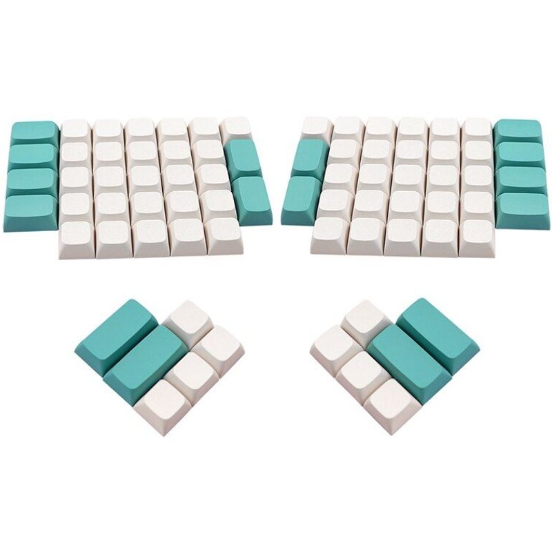 Capuchons de touches de clavier de jeu mécanique, profil XDA, en Pbt vierge, pour commutateurs Ergodox MX