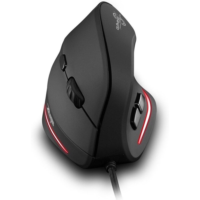 Souris de jeu verticale pour ZELOTES, 10000 DPI, Programmable par câble USB, optique rvb, 11 boutons, ergonomique et réglable