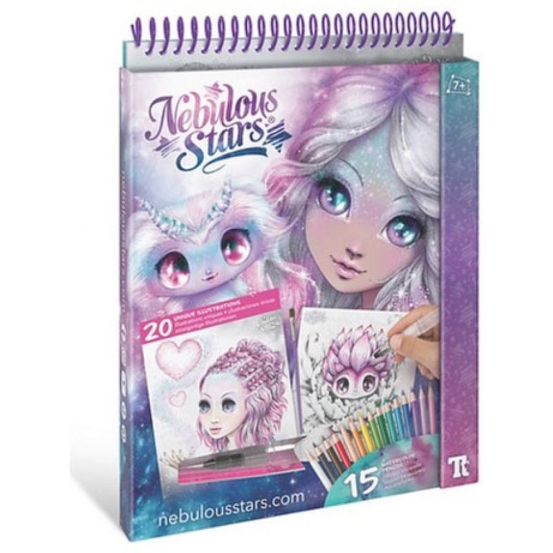 Hape Carnet De Dessins Aquarelles Estrelia - Nebulous Stars