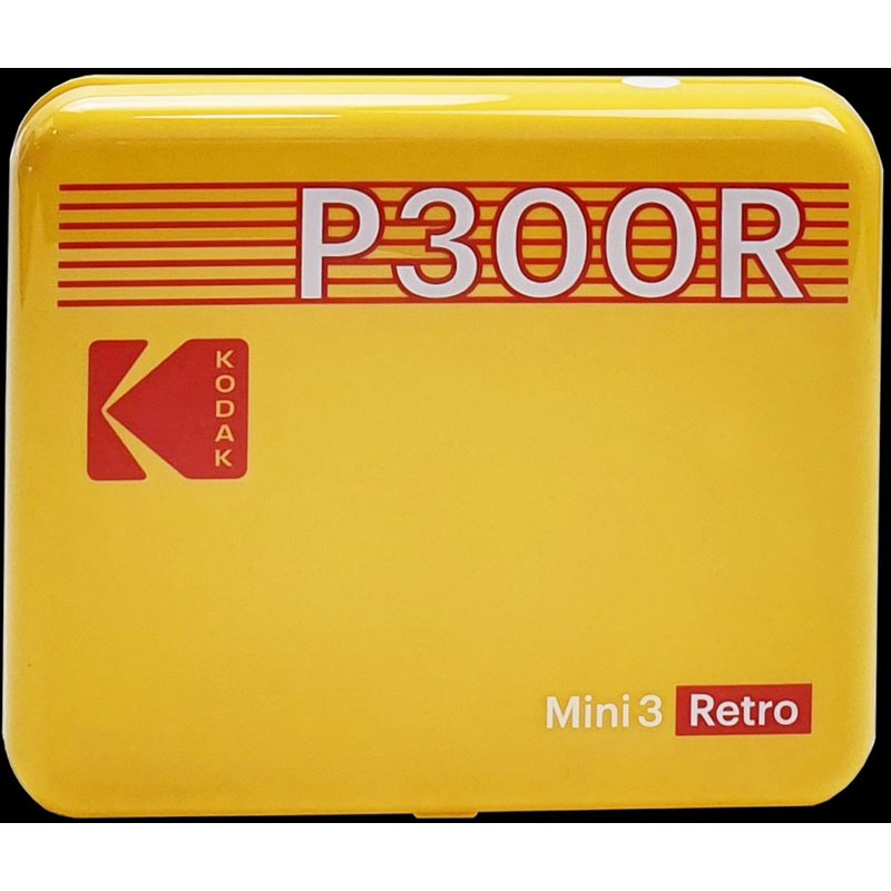Mini imprimante connectée KODAK Mini 3 Retro Instant Square Jaune - format carré 3x3" - Bluetooth