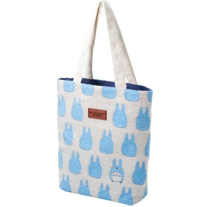 Mon Voisin Totoro Sac Shopping Silhouette Totoro Bleu