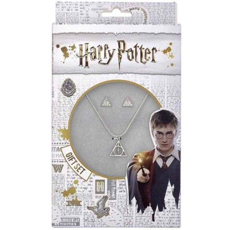 Pack Harry Potter - Collier Et Boucles D'oreilles Reliques De La Mort