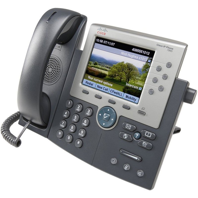 Cisco Unified IP Phone 7965G - Téléphone VoIP - SCCP, SIP - 6 lignes - argent, gris foncé