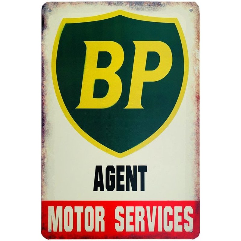 Bleu - Plaque Décorative Vintage En Métal, Plaque Décorative En Étain, Service De Pneus, Garage, Station-Service, Homme, Grotte, Club, Décor Mural De Maison