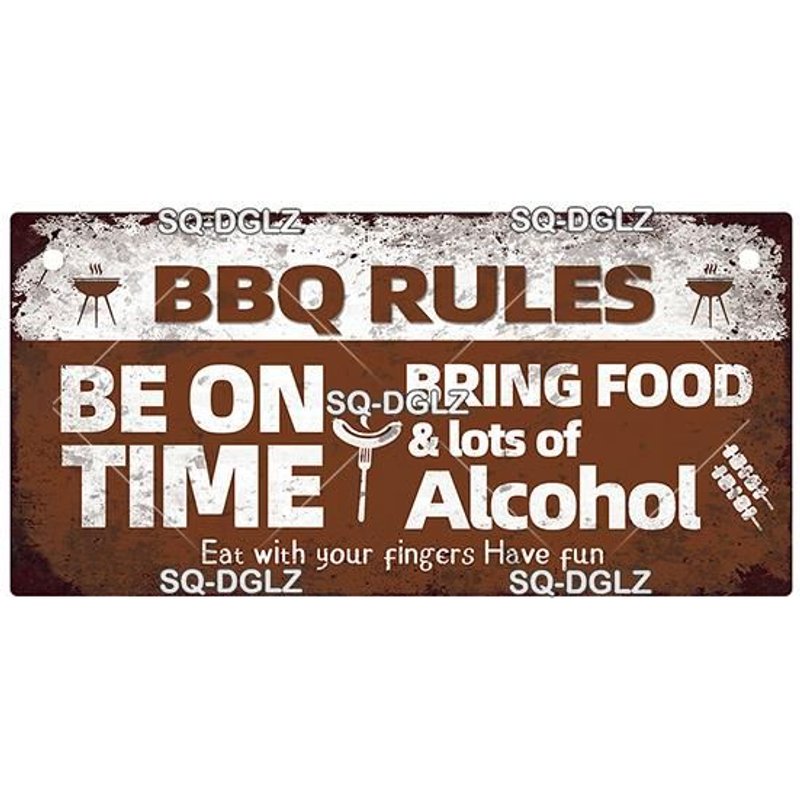 10x20 Cm - Plaque En Bois Pour Barbecue, Vintage, Bienvenue, Cadeau, Décoration Murale, Pub, Maison, Pendentif, Signe De Porte Suspendu, Décor De Maison