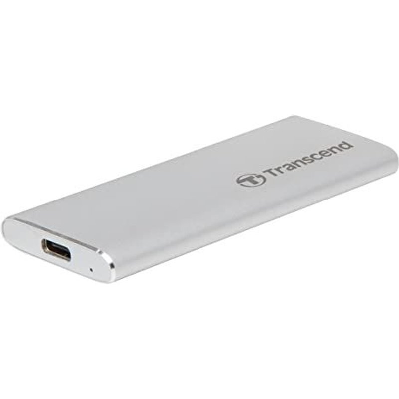 Transcend ESD260C - SSD - 500 Go - externe (portable) - USB 3.1 Gen 2 - argent