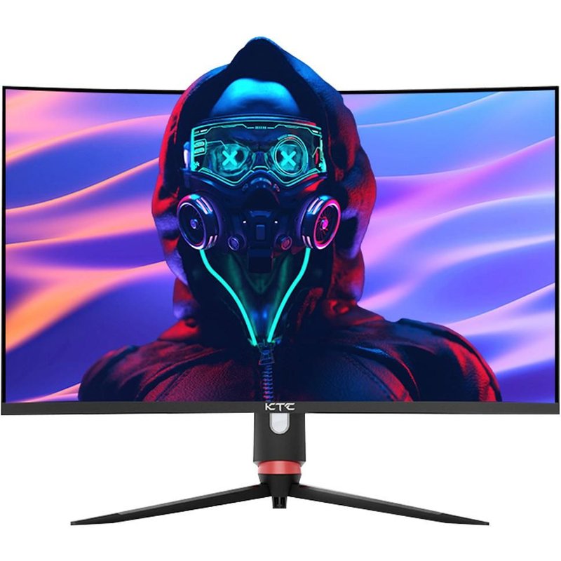 KTC H32S17 Moniteur de jeu incurvé 32 pouces 1500R 2560x1440 QHD 165Hz 16:9 ELED 99% sRGB HDR10 Temps de réponse 3ms Mode faible bleu Compatible avec FreeSync et G-SYNC USB