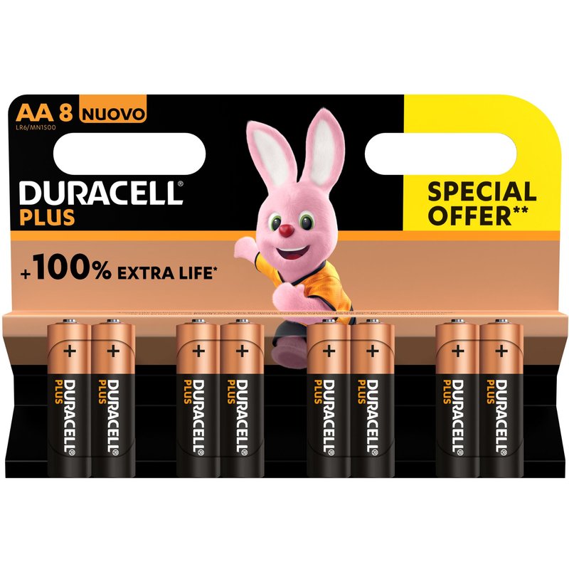 DURACELL Piles 8 x AA