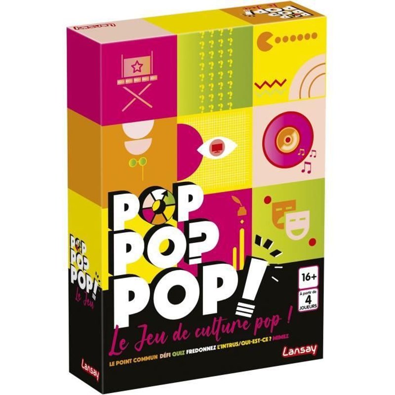 Jeux Lansay - Pop Pop Pop - Culture - Jeu De Société - Des 16 Ans