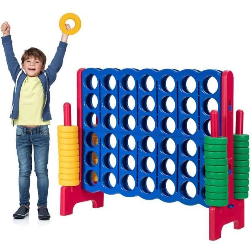 Jeu De Puissance 4 Géant - Costway - Jeux De Puissance 4 Géant - Multicolore - Extérieur - Pour Enfant