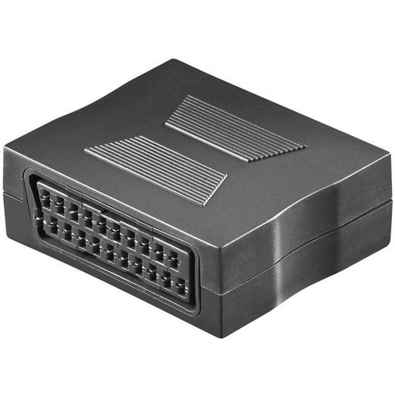 goobay - Coupleur vidéo/audio - SCART femelle pour SCART femelle