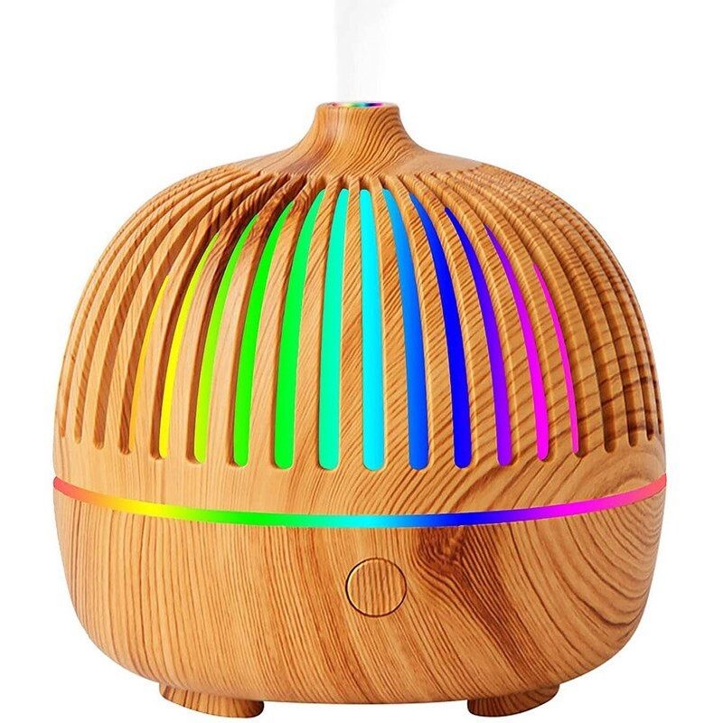 Diffuseurs d'huiles essentielles, diffuseur d'arôme pour huiles essentielles de 180Ml, petit diffuseur humidificateur à 7 lumières colorées pour le bureau et la maison