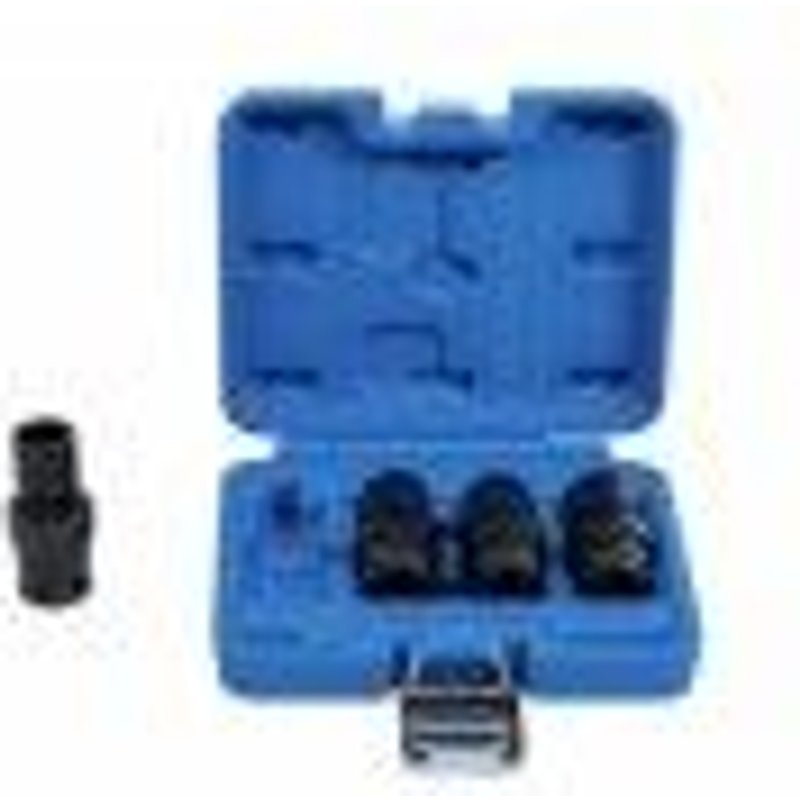 Coffret 4 douilles à rotule à choc 16 - 19 mm carré 12.5 mm 1/2" BGS TECHNIC