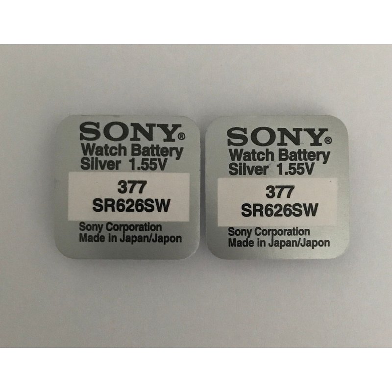 Lot 2 Piles bouton montres SONY 377 Argent AG4 SR66 LR626 376 SR626SW SR626 V377