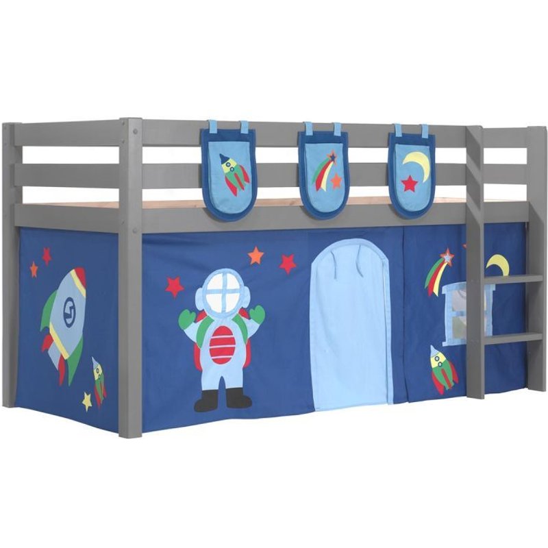 Pack - Lit Enfant, Tente & 3 Pochettes "Pino Astronaute Ii" Gris