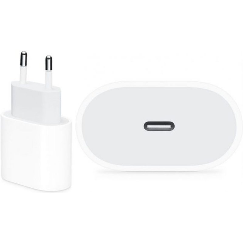 Chargeur Adaptateur Secteur Usb-C 20w Blanc Compatible Pour Iphone 12 - Visiodirect -