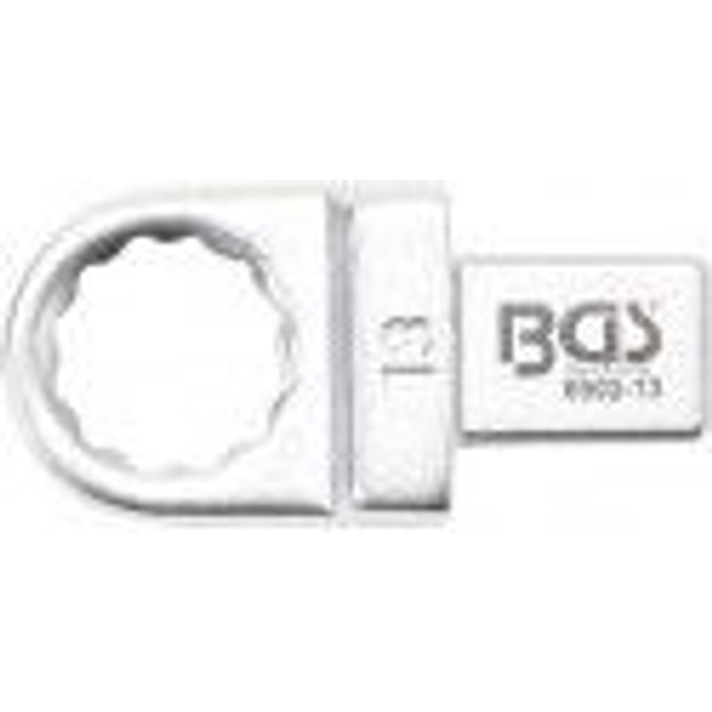 Clé annulaire 12 pans 13 mm empreinte 9 x 12 mm pour clé dynamométrique BGS TECHNIC