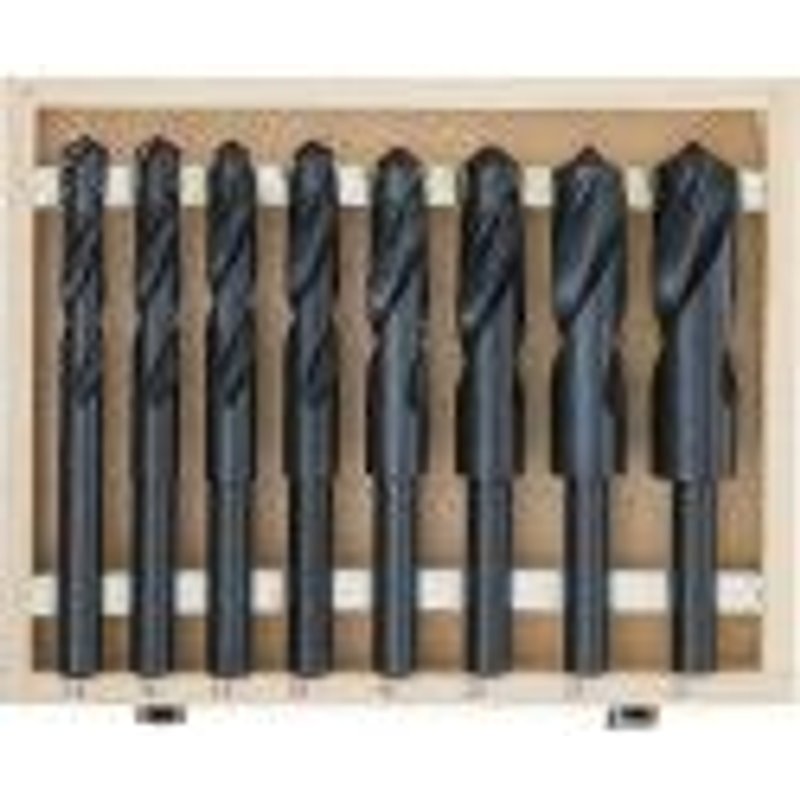 Coffret 8 mèche foret acier métal HSS tige 13mm ° 13 - 25 mm BGS TECHNIC