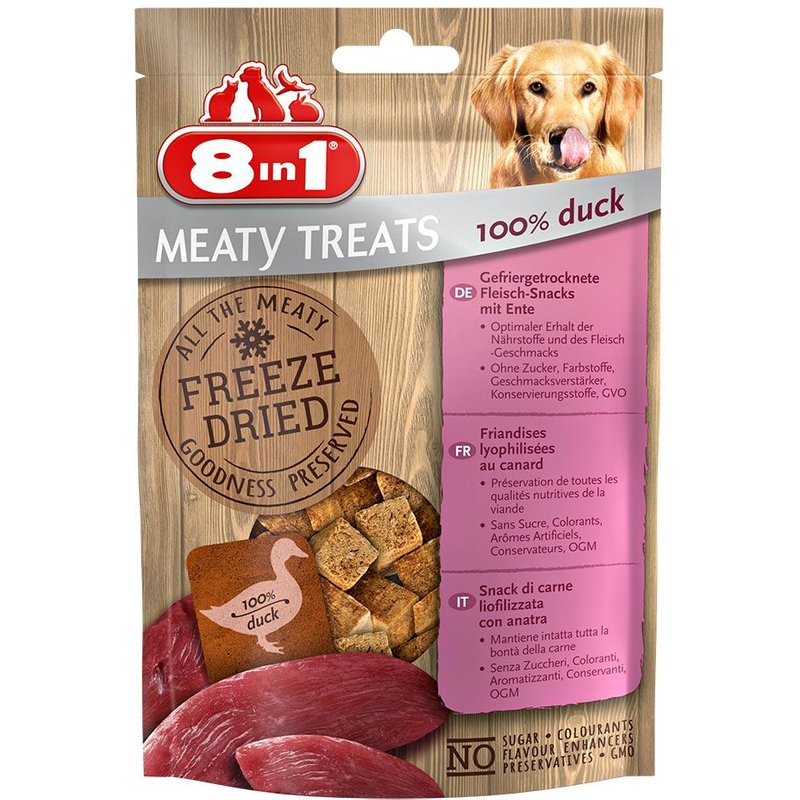 50g 8in1 Meaty Treats Magret De Canard - Friandises Pour Chien