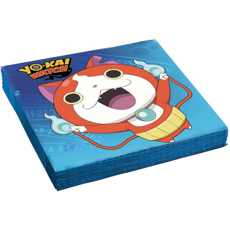 Amscan Europe Gmbh 20 Serviettes "Yo Kai Watch" 33x33 Cm