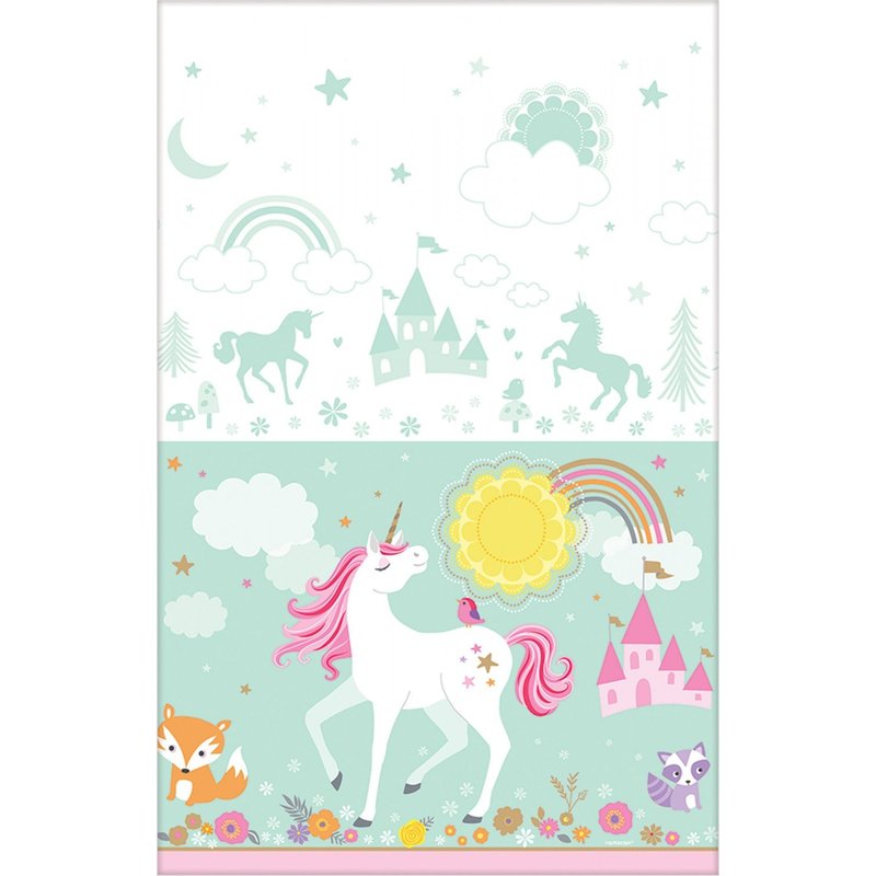 Amscan Europe Gmbh Nappe Plastifiée 137 X 259 Cm - Magical Unicorn