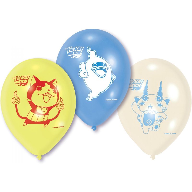 Amscan Europe Gmbh 6 Ballons Latex "Yo Kai Watch" 22,8 Cm/9