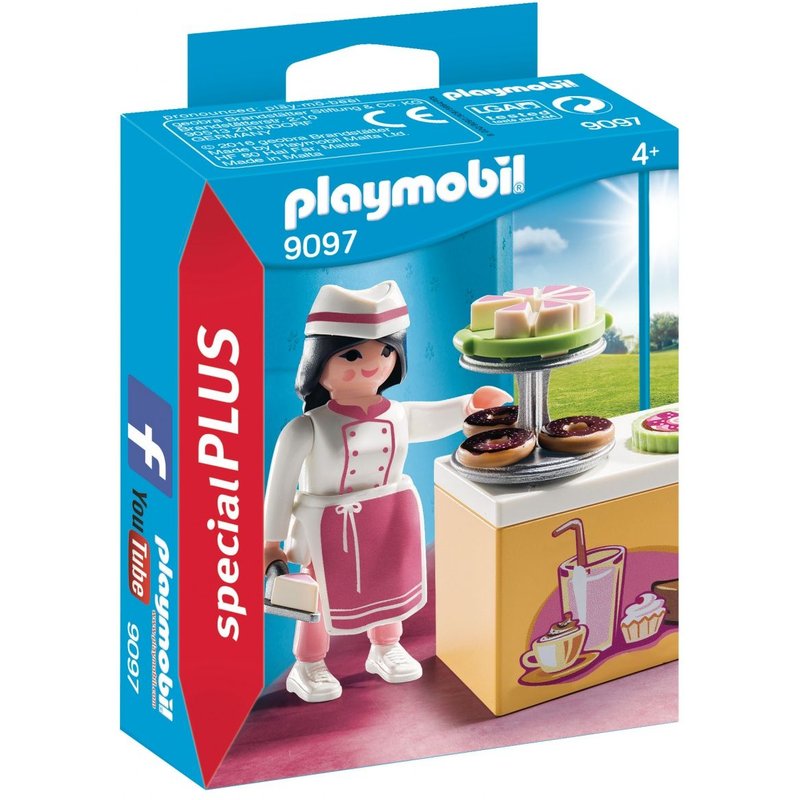 Playmobil 9097 - Pâtissière Avec Gâteaux