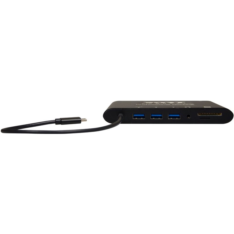 PORT connect TRAVEL 1X4K ++ - Station d'accueil - USB-C - VGA, HDMI, Mini DP - 1GbE