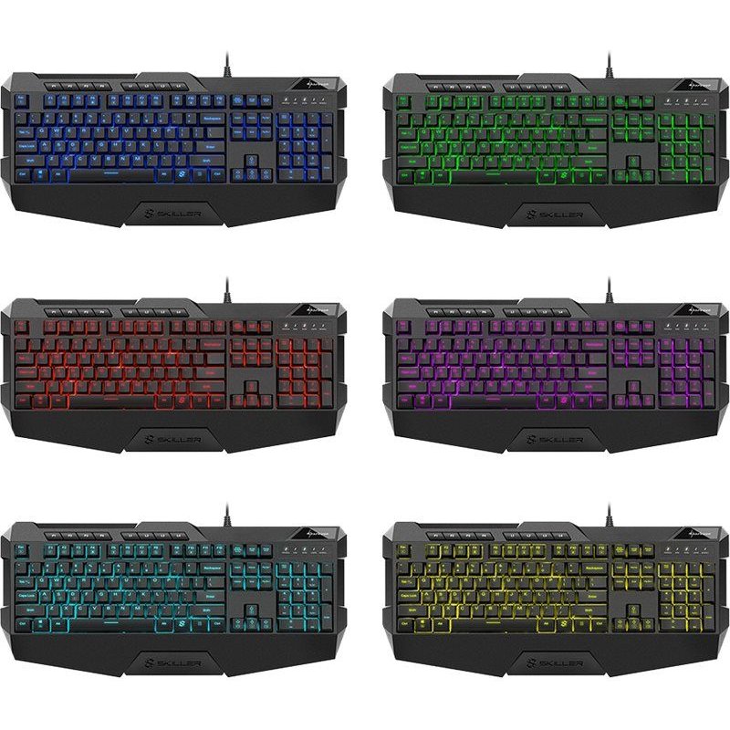 Sharkoon Skiller SGK4 - Clavier - rétroéclairé - USB - Allemand