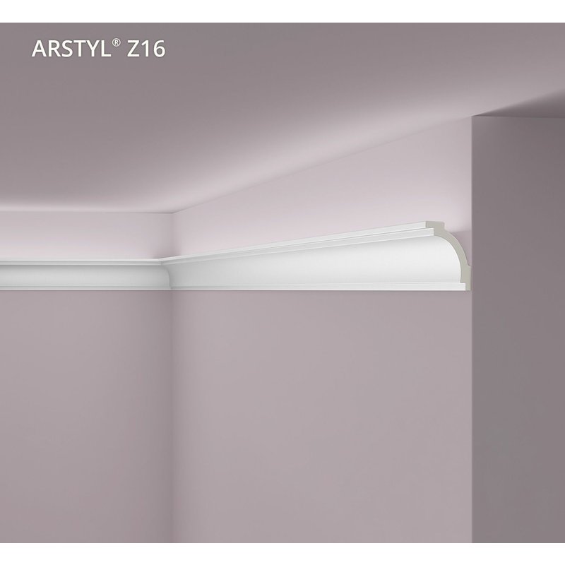 Corniche NMC Z16 ARSTYL Noel Marquet Moulure décorative Corniche de plafond Éclairage indirect design intemporel classique blanc 2 m