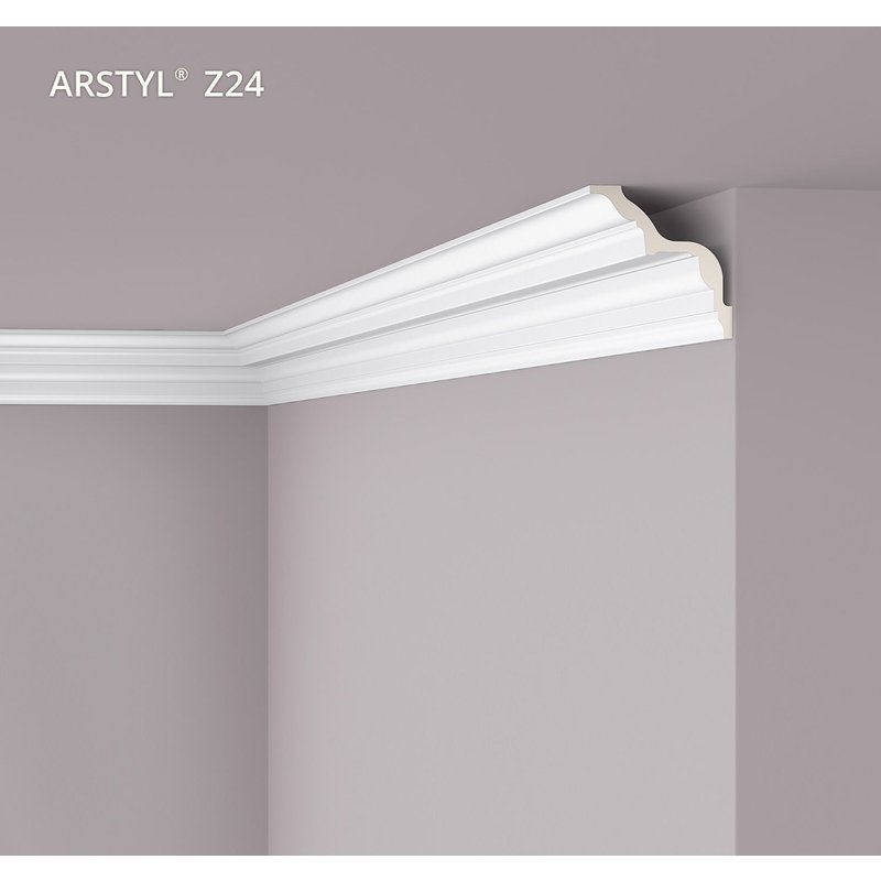 Corniche NMC Z24 ARSTYL Noel Marquet Moulure décorative Corniche de plafond design intemporel classique blanc 2 m