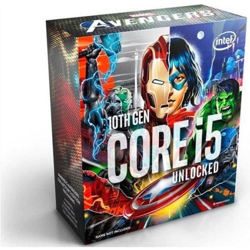 Intel Core i5 10600K - 4.1 GHz - 6 cœurs - 12 fils - 12 Mo cache - LGA1200 Socket - Boîtier (sans refroidisseur)