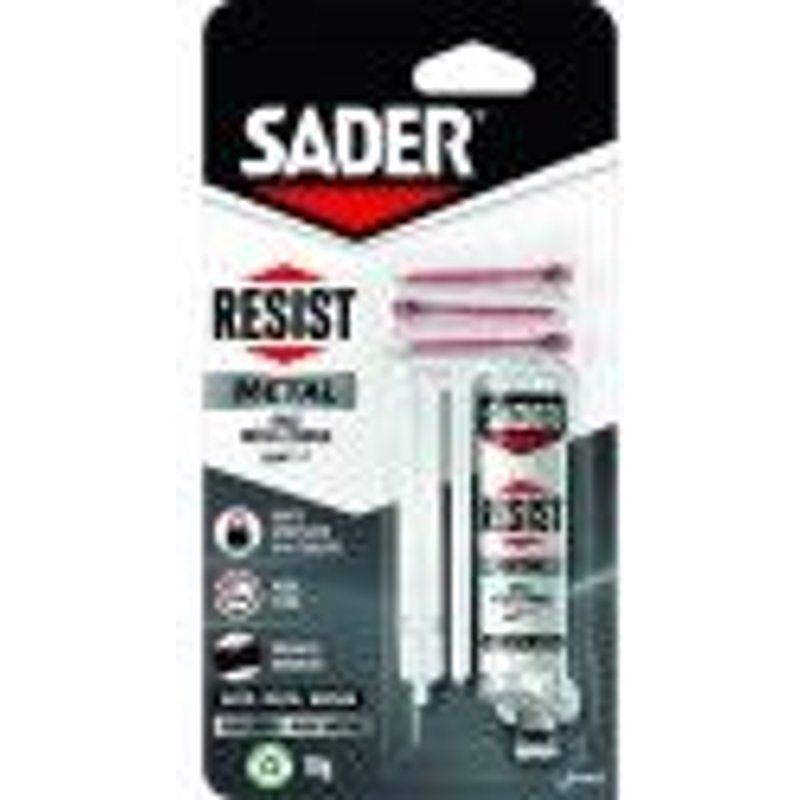 Colle bi composant epoxy sp?cial métal fer acier alu inox zinc cuivre SADER