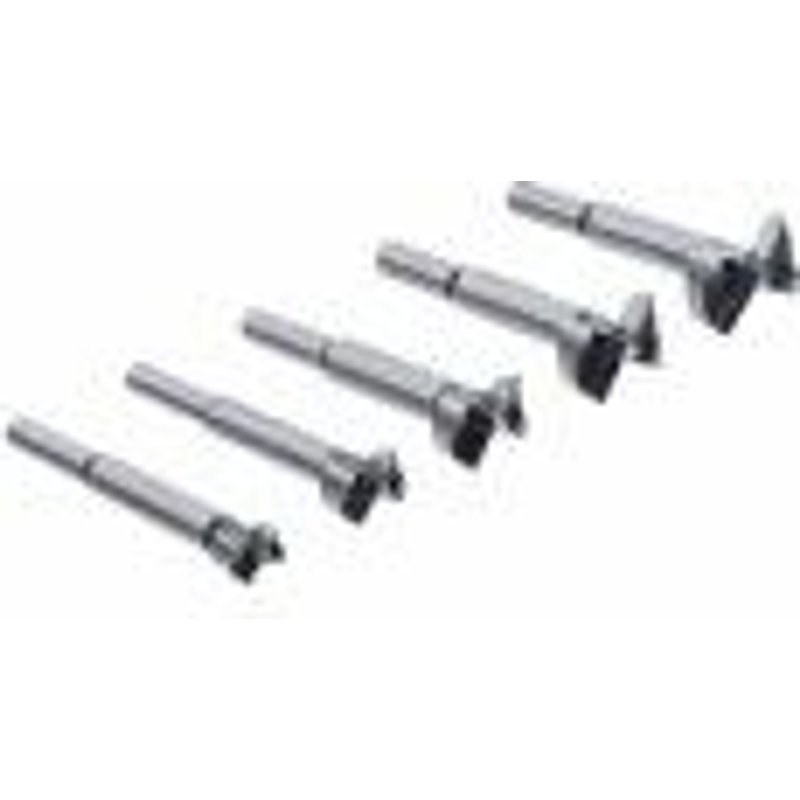 Lot 5 foret m?che fraise forstner bois ? 15 - 20 - 25 - 30 - 35 mm BGS