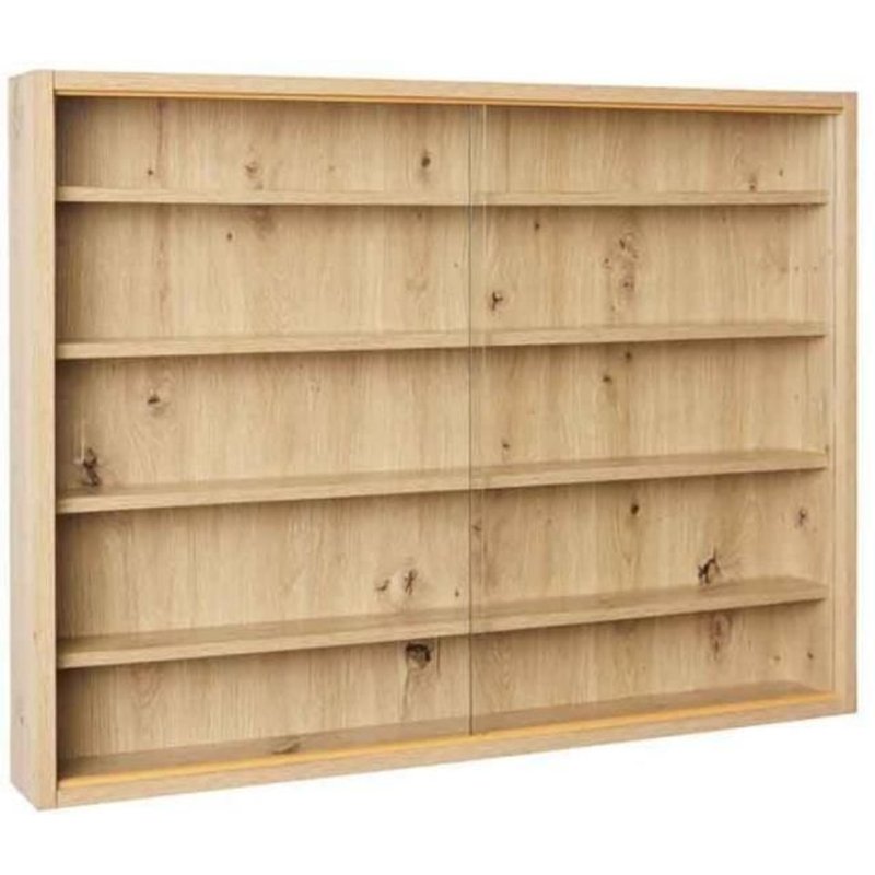 Vitrine Murale Miniatures "Collection" 80cm Chêne Artisan - Paris Prix Beige