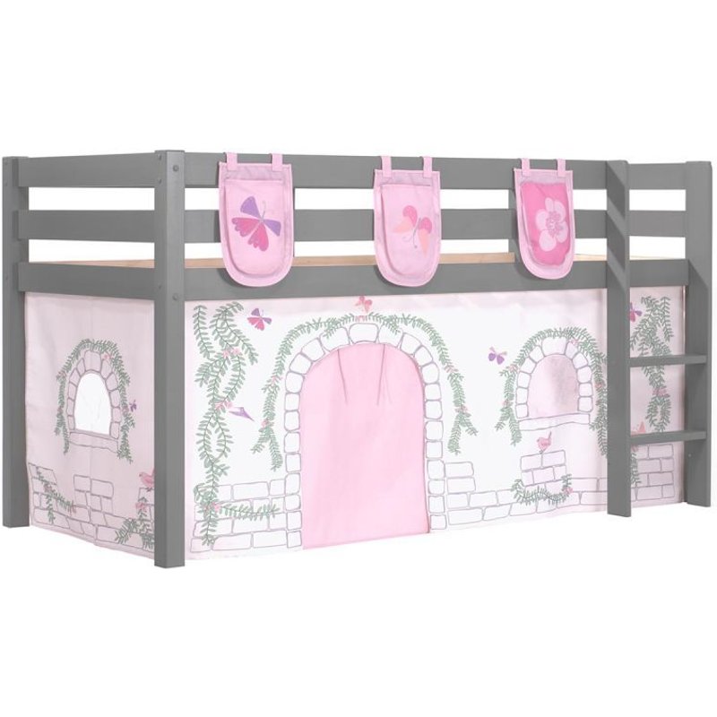 Pack - Lit Enfant, Tente & 3 Pochettes "Pino Birdy" Gris