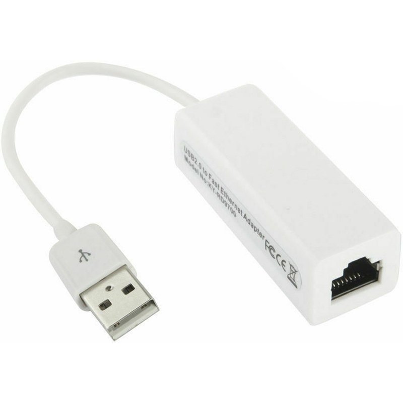 Adaptateur câble convertisseur USB 3.0 LAN vers réseau Ethernet 100Mbps RJ45 Blanc - Visiodirect -