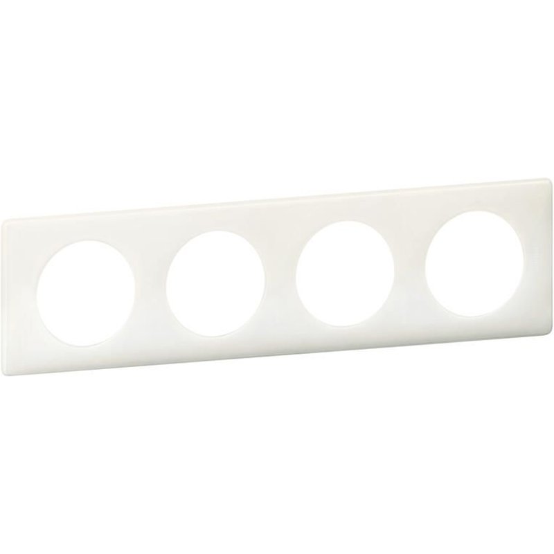 Plaque CÉLIANE finition blanc Laqué 4 postes - LEGRAND - 066634