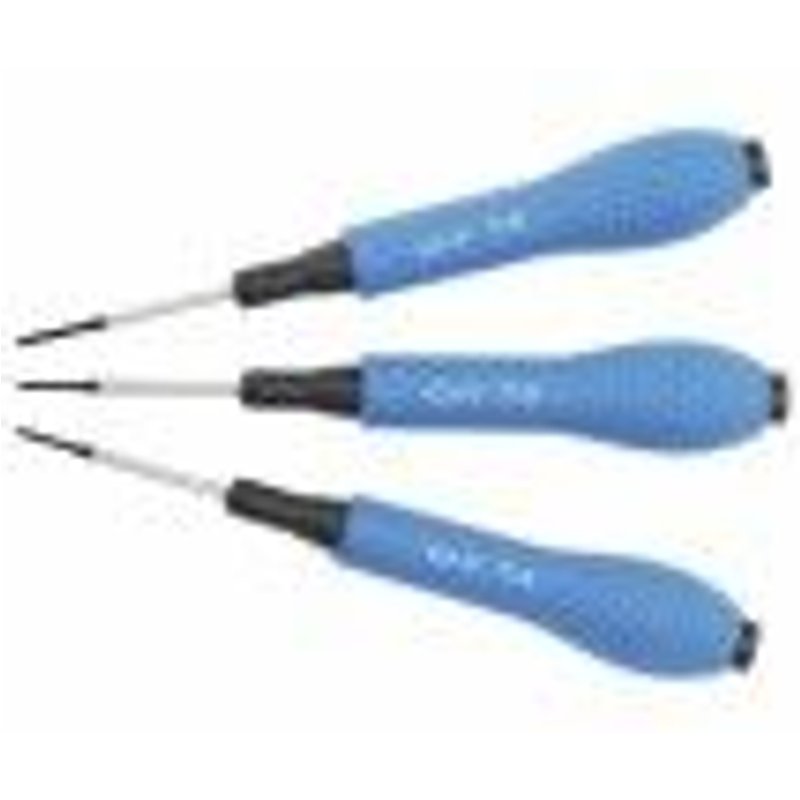 Jeu 3 tournevis de précision torx profil T 4 - 5 - 6 BGS