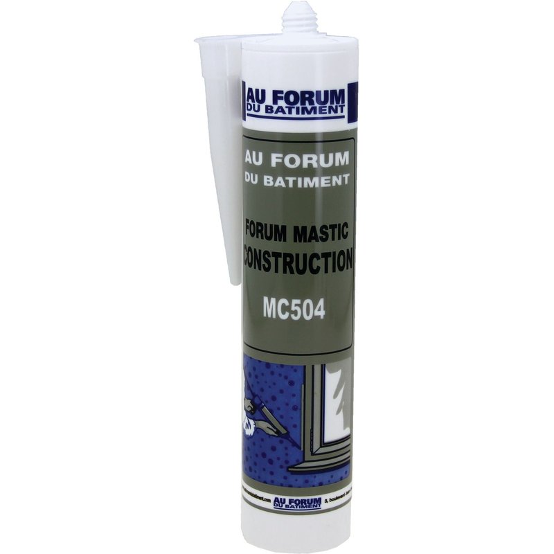 Mastic silicone construction MC504 blanc - CONSTRUCTION-BL