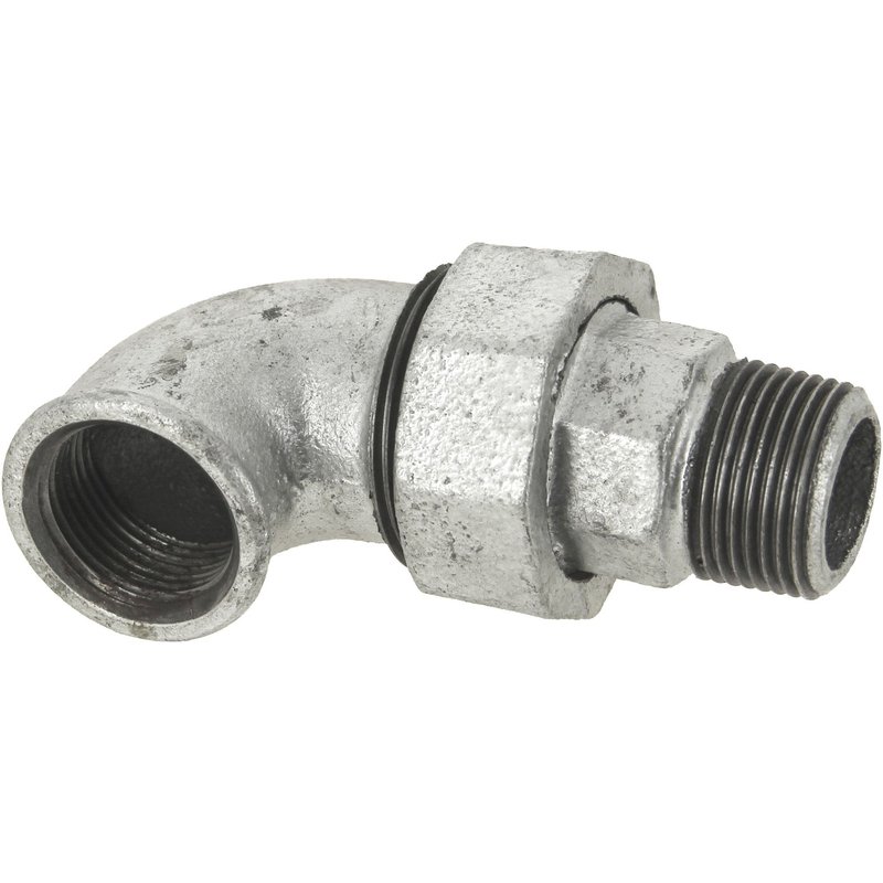 Coude union mâle-femelle 90° galva 98 - 20/27 - VIRFOLLET - 09805004