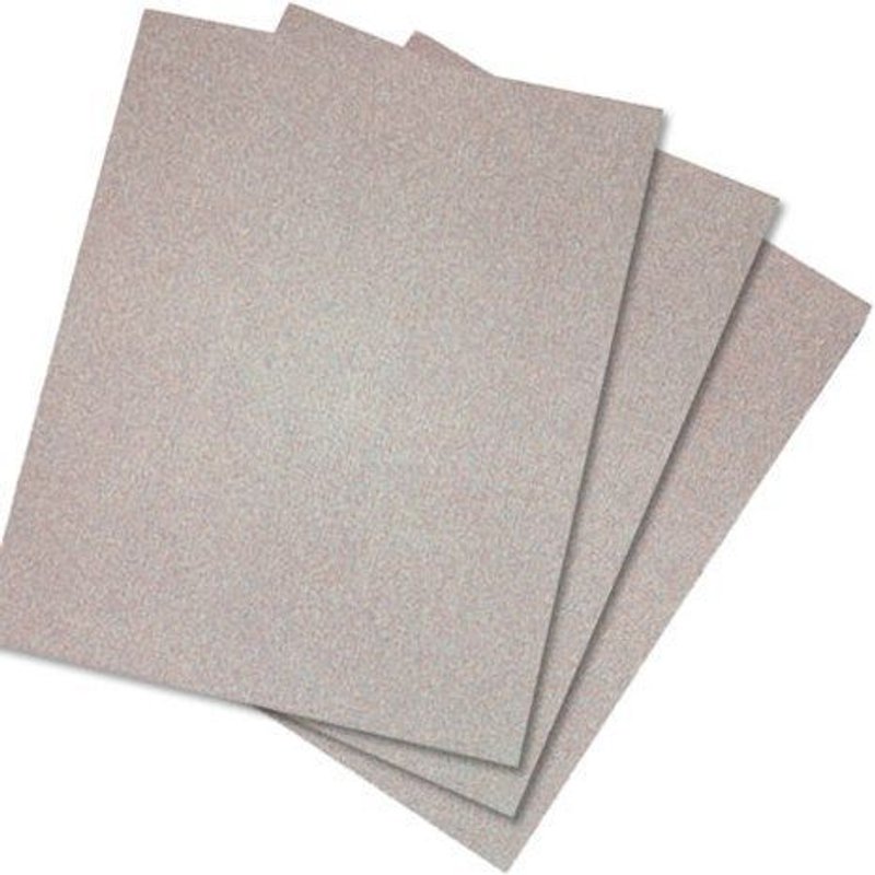 50 feuilles abrasives rectangulaires Vc152Vel 70 x 115 mm Grain 80 - HERMES ABRASIFS - 6075103