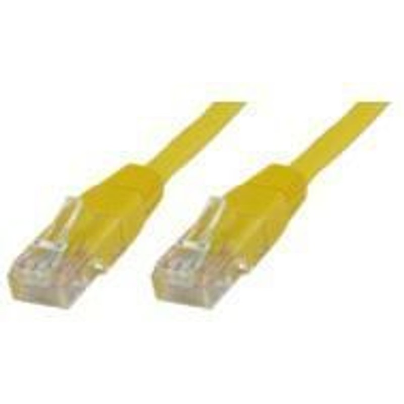 MicroConnect - U/UTP CAT5e 0.5M Yellow PVC - Câbles réseau