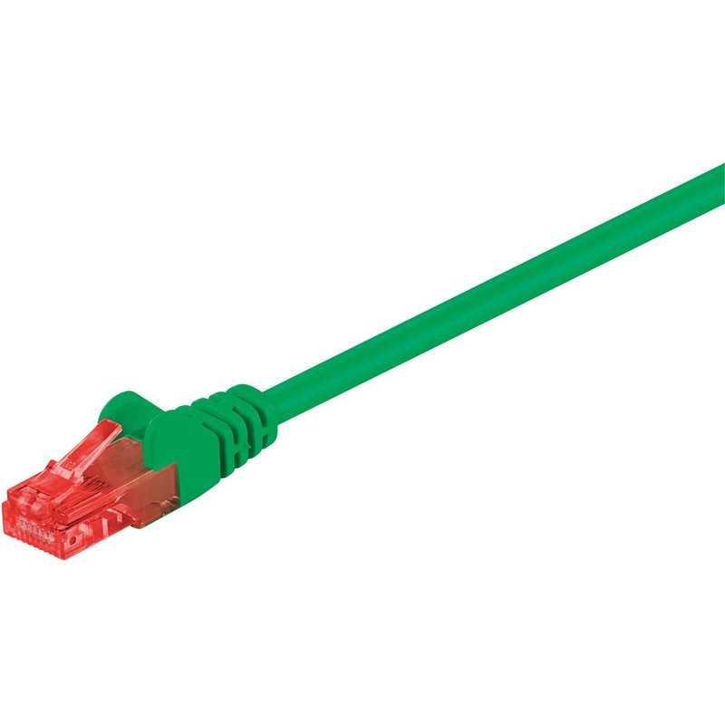 MicroConnect - U/UTP CAT6 0.5M Green PVC - Câbles réseau