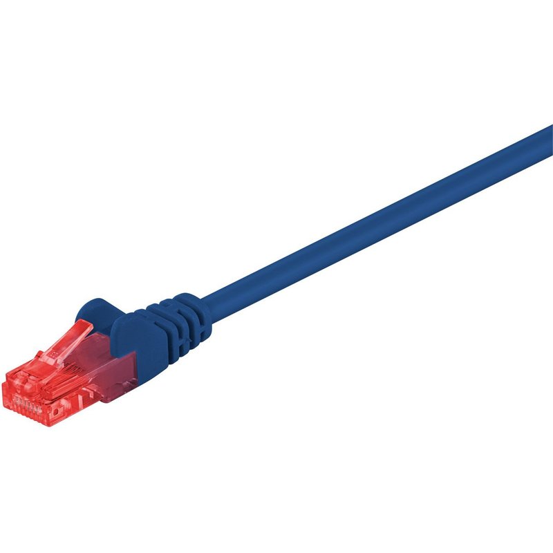 MicroConnect - U/UTP CAT6 0,25M Blue PVC - Câbles réseau
